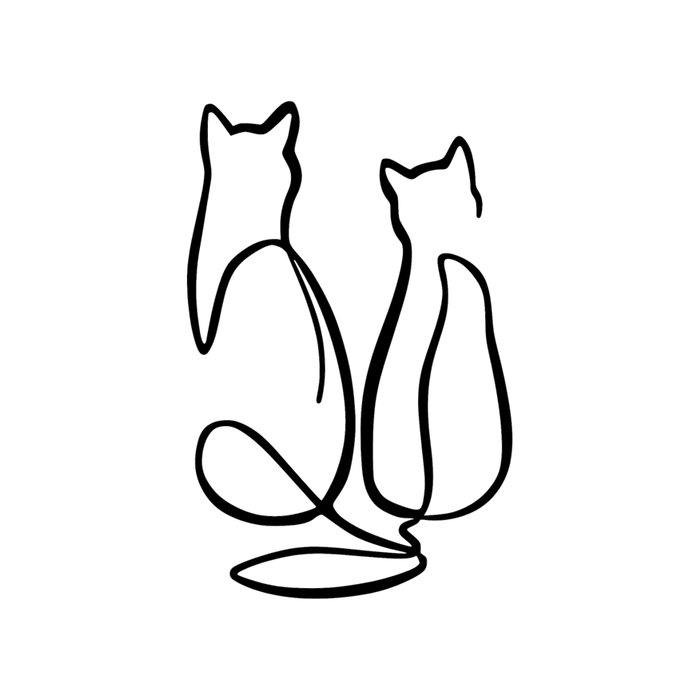 Wallity Couple Cat Love